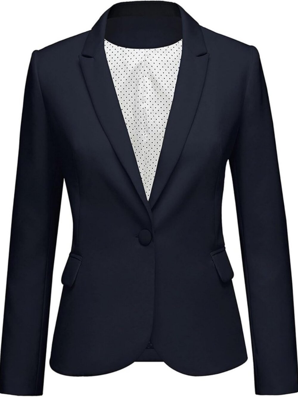 Chic Women's Blazer - Business Casual Long Sleeve Suit Jacket for Work & Events